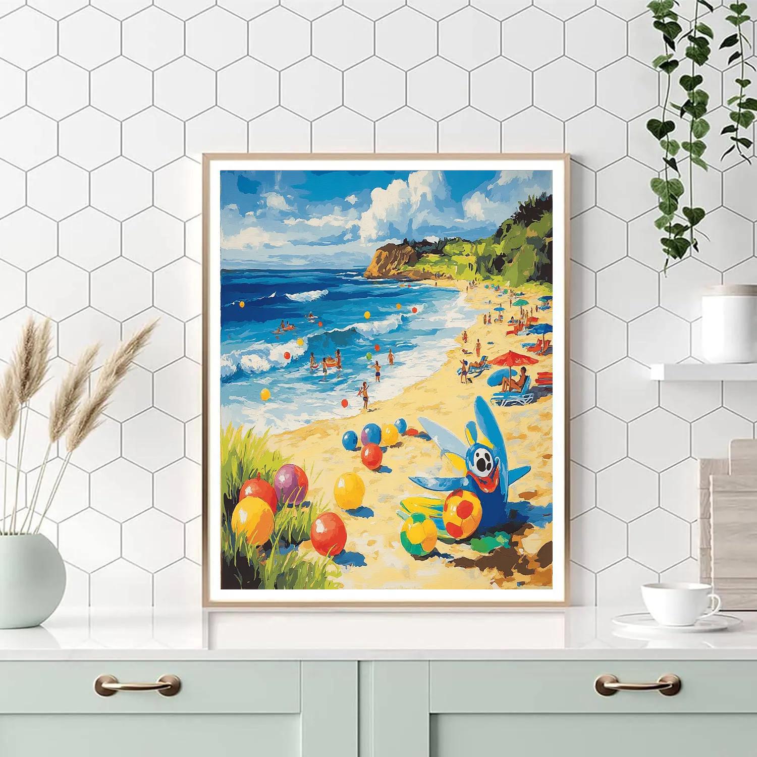 Stitch’s Beach Party - Disney Inspired Painting by numbers kit