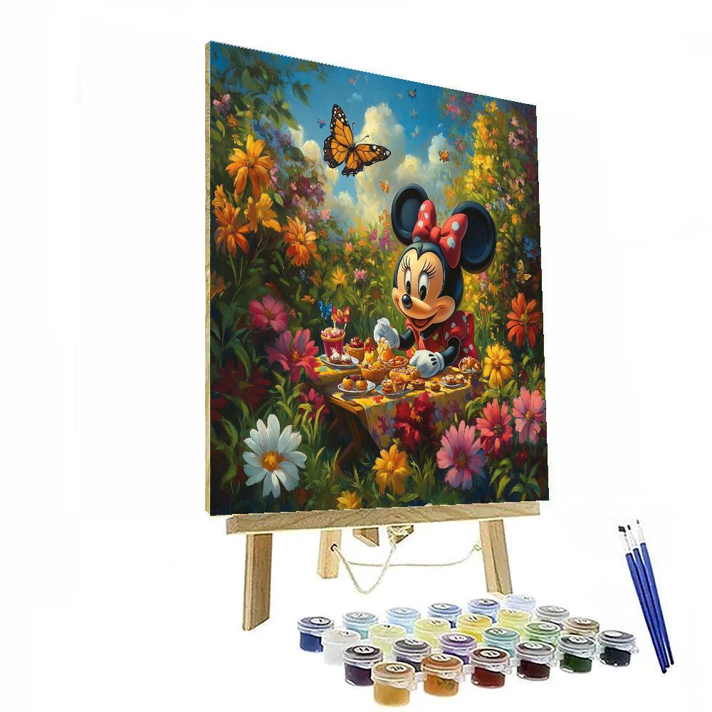 Minnie Mouse’s Garden Picnic - Disney Inspired Paint by numbers art