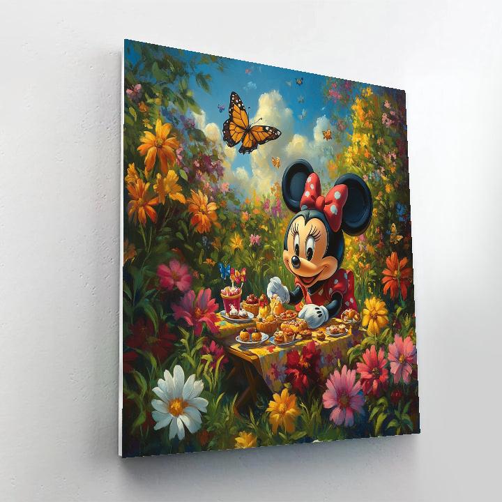 Minnie Mouse’s Garden Picnic - Disney Inspired Paint by numbers art
