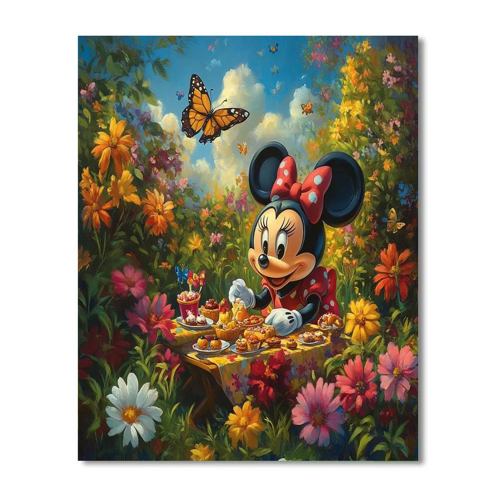 Minnie Mouse’s Garden Picnic - Disney Inspired Paint by numbers art