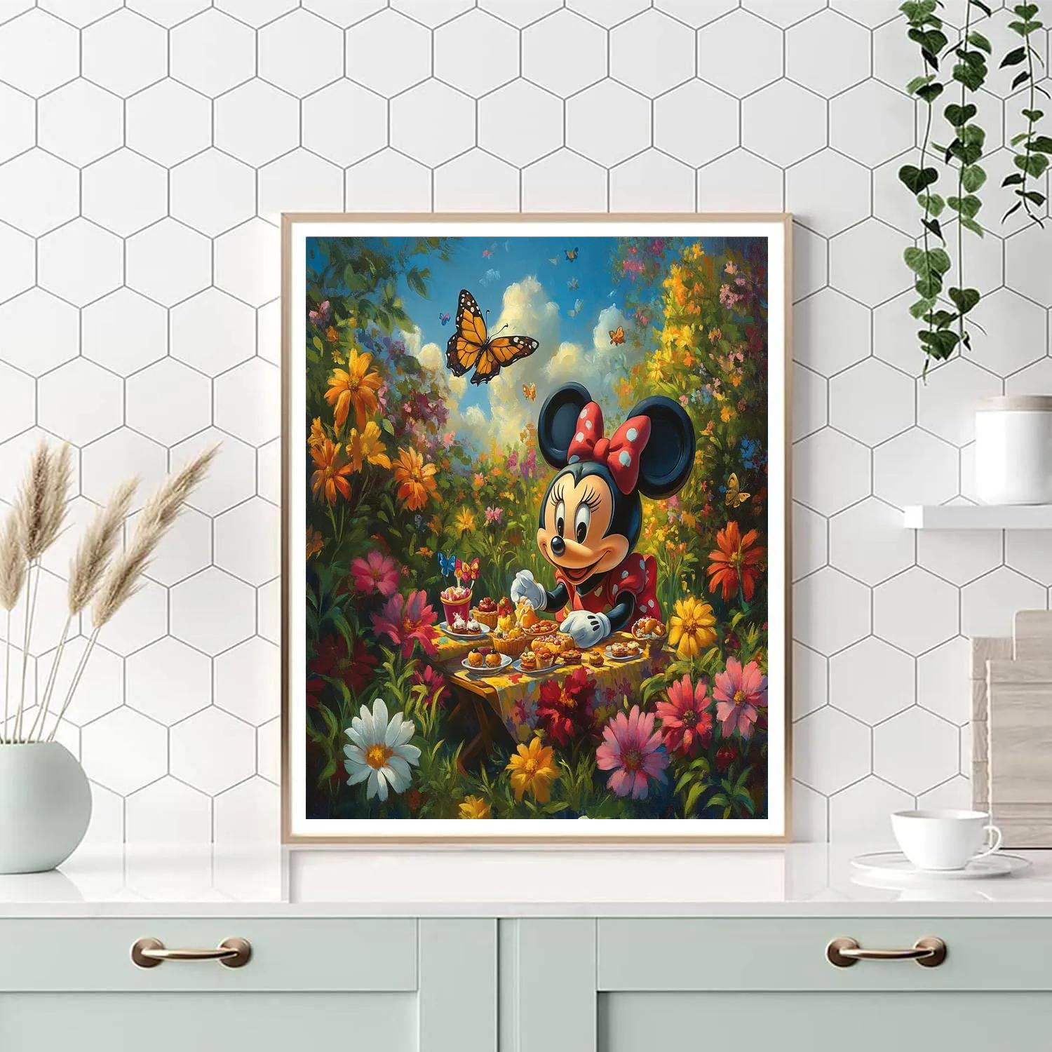 Minnie Mouse’s Garden Picnic - Disney Inspired Paint by numbers art