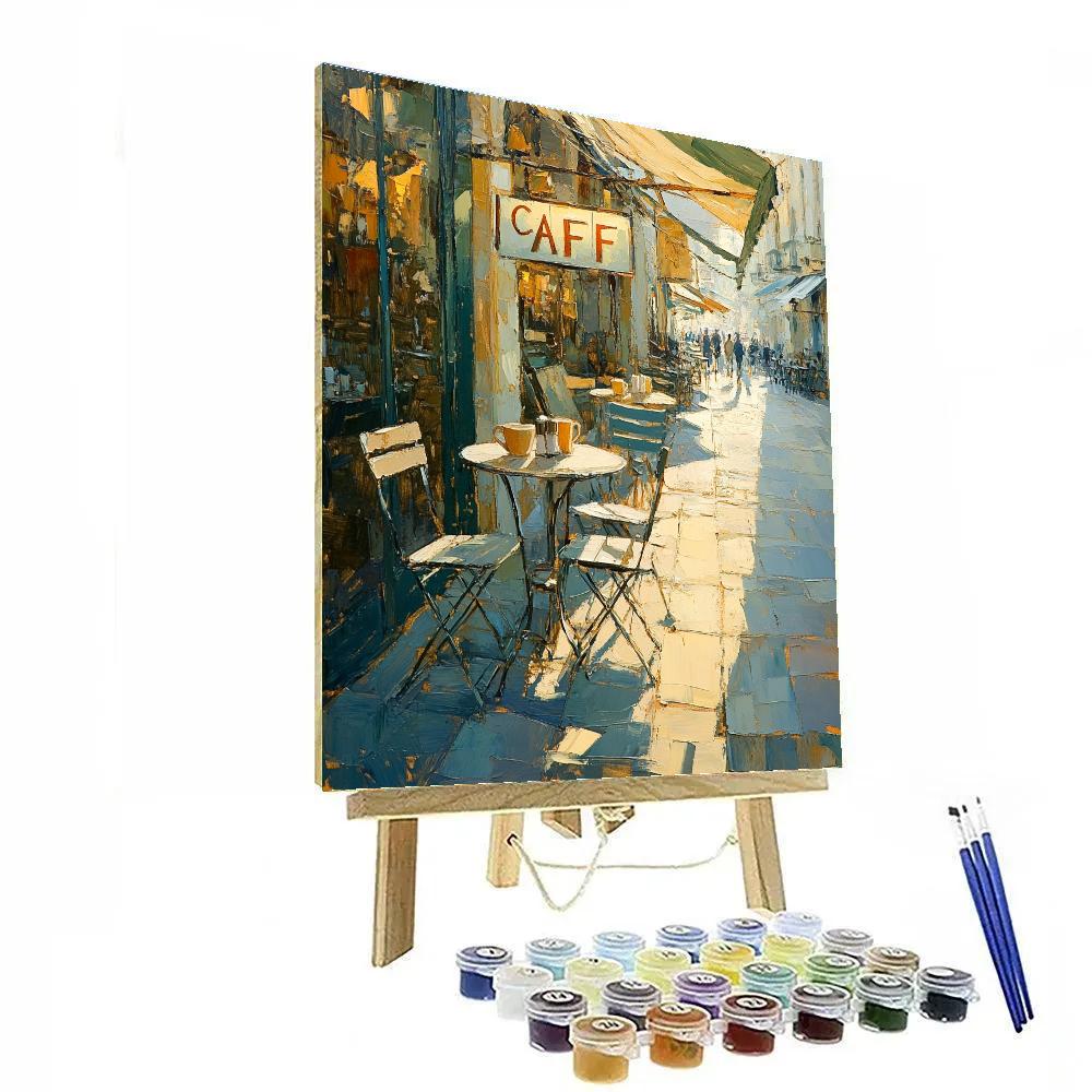 Picasso Inspired Cubist Street Cafe Paint by numbers kits