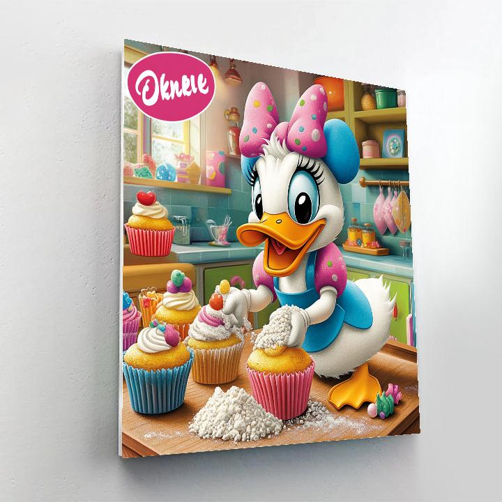 Daisy Duck’s Baking Day - Disney Inspired paint by number