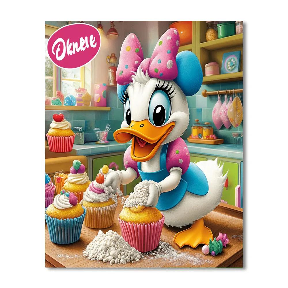 Daisy Duck’s Baking Day - Disney Inspired paint by number