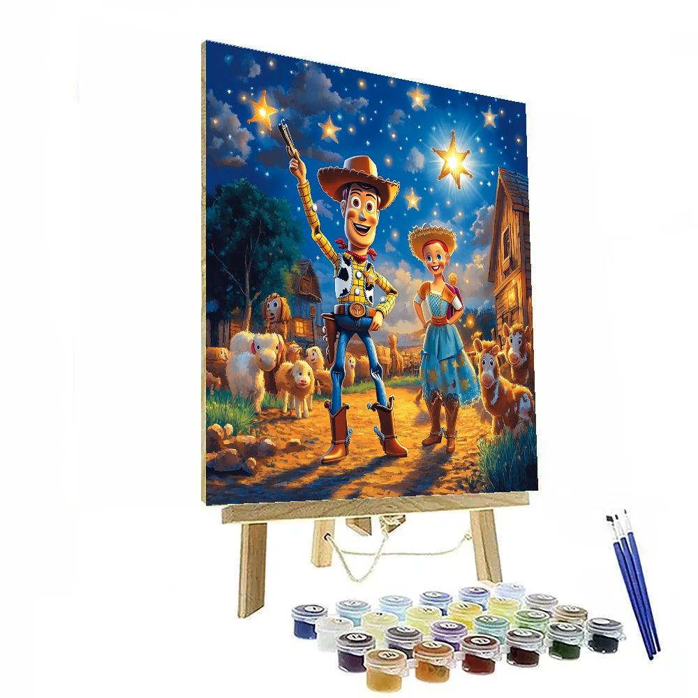 Woody And Jessie’s Roundup - Disney Inspired painting number kit