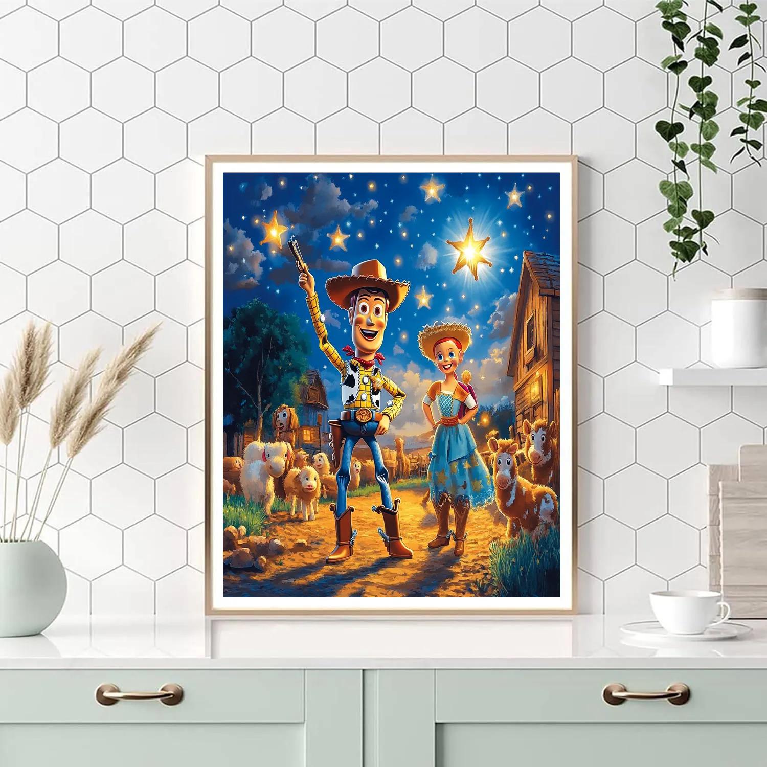 Woody And Jessie’s Roundup - Disney Inspired painting number kit