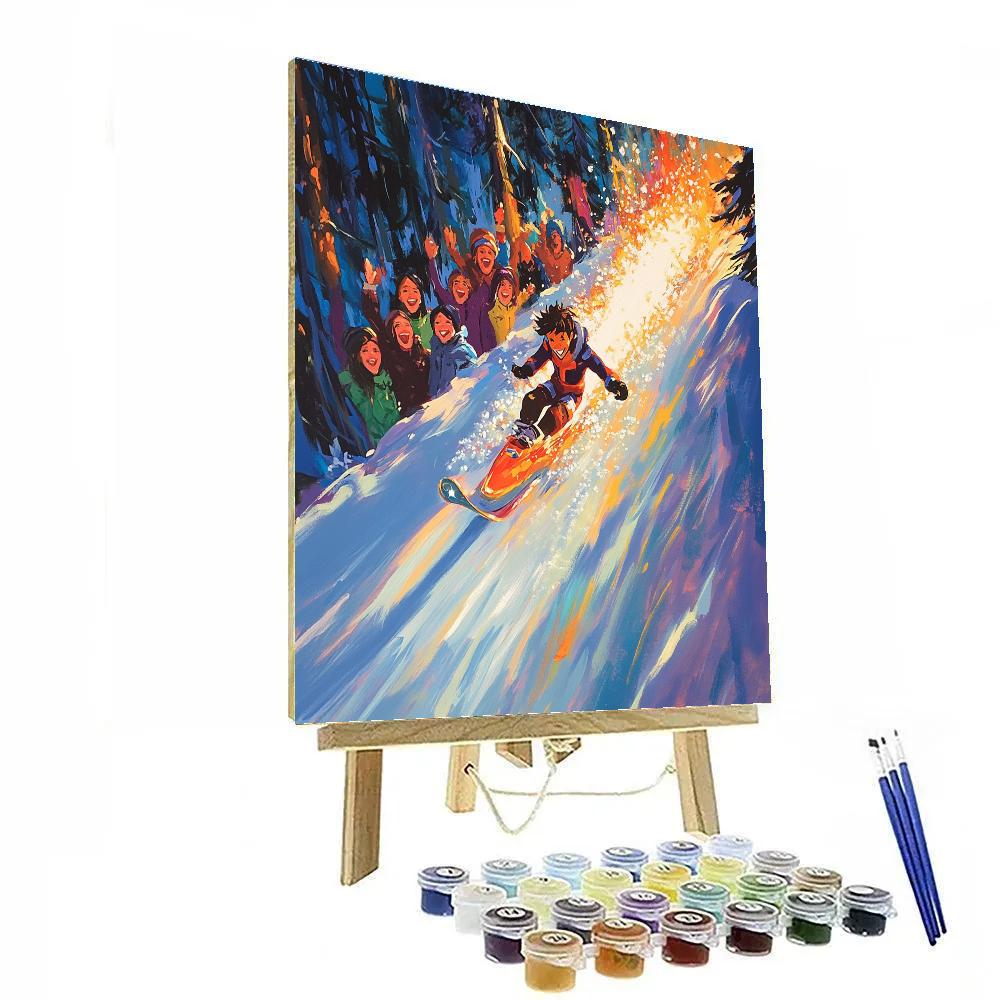 Frozone’s Ice Slide - Disney Inspired paint by numbers