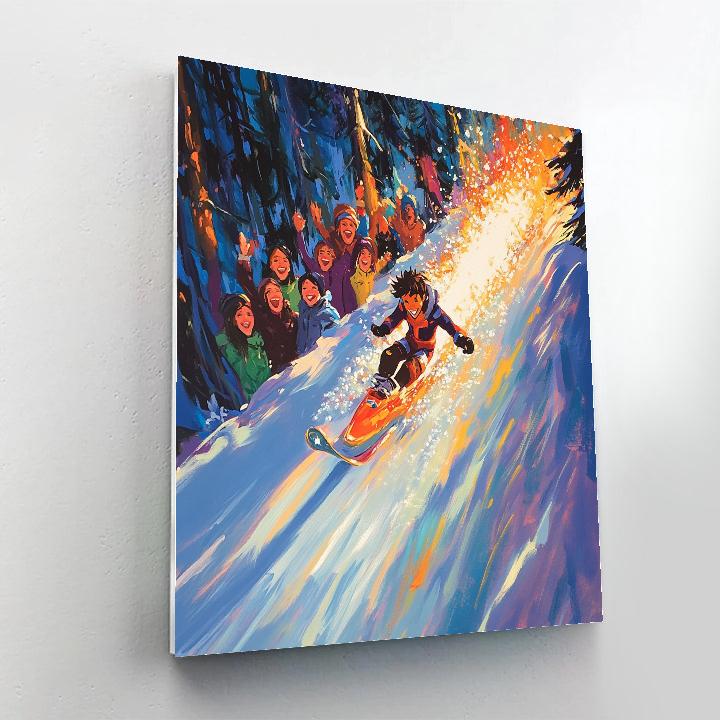 Frozone’s Ice Slide - Disney Inspired paint by numbers