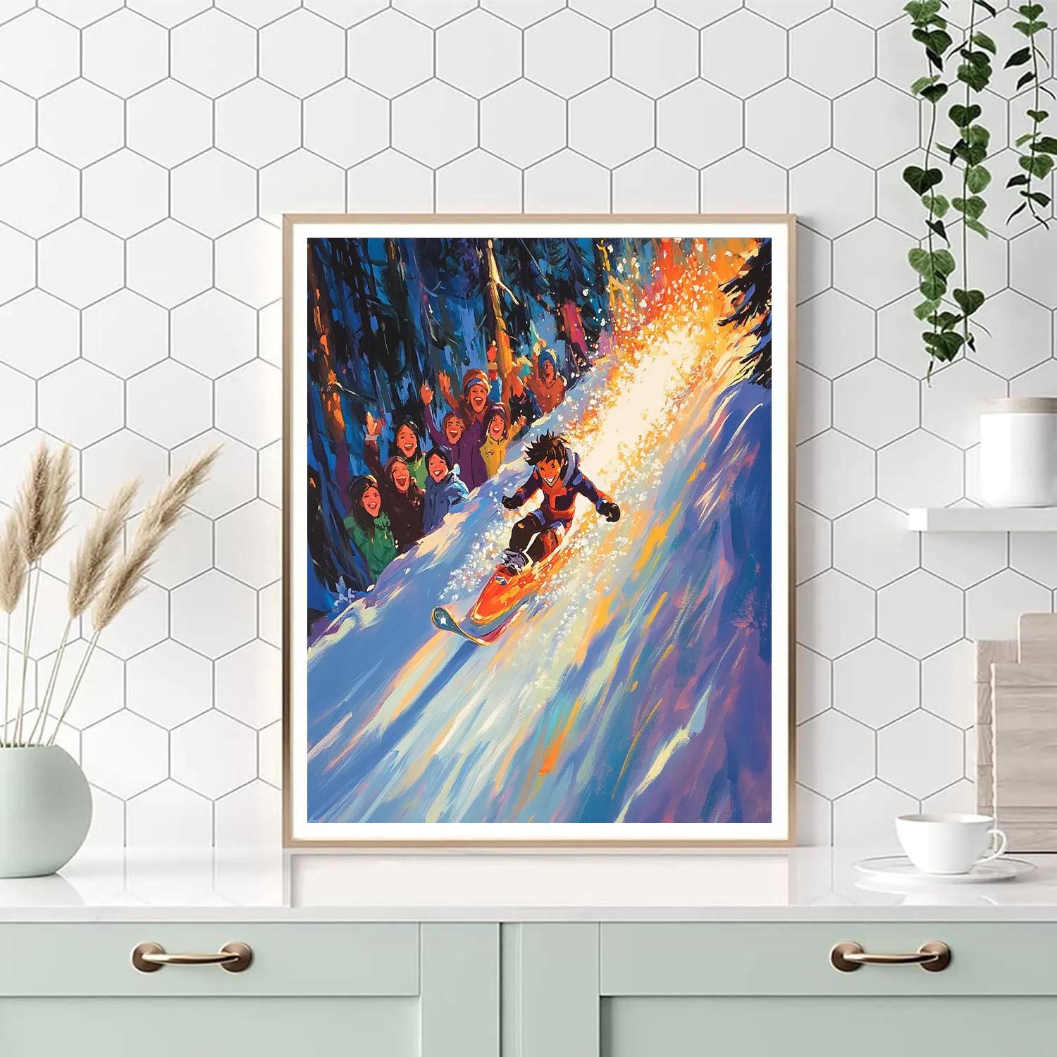 Frozone’s Ice Slide - Disney Inspired paint by numbers