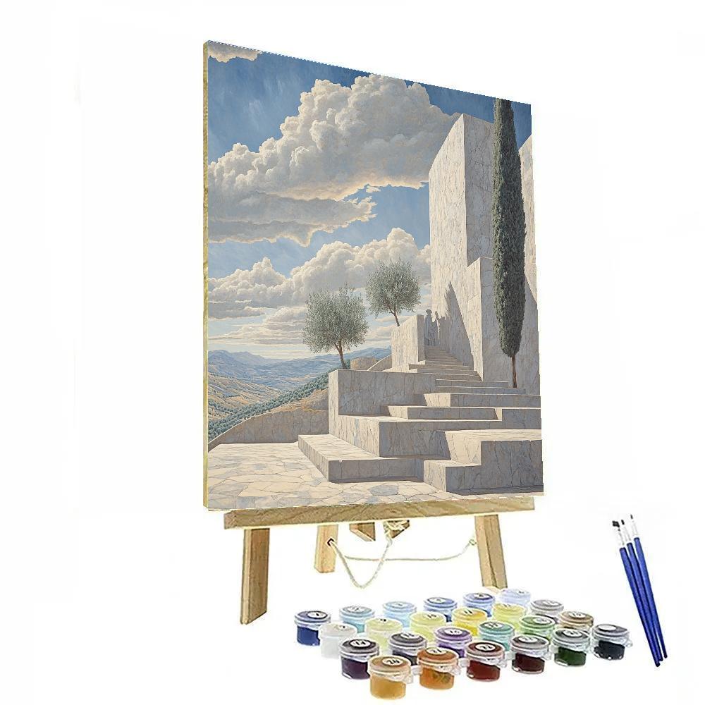 Michelangelo Inspired Stone Gardeners DIY paint by numbers