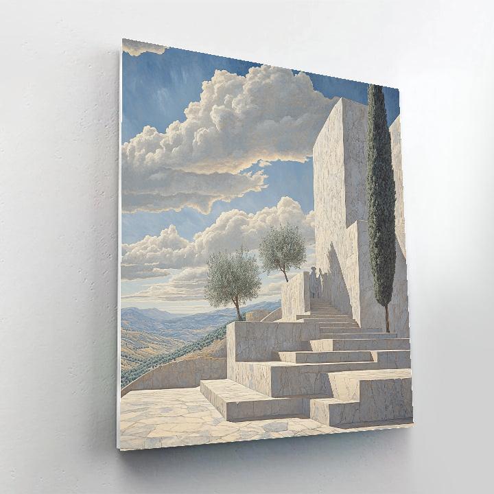 Michelangelo Inspired Stone Gardeners DIY paint by numbers