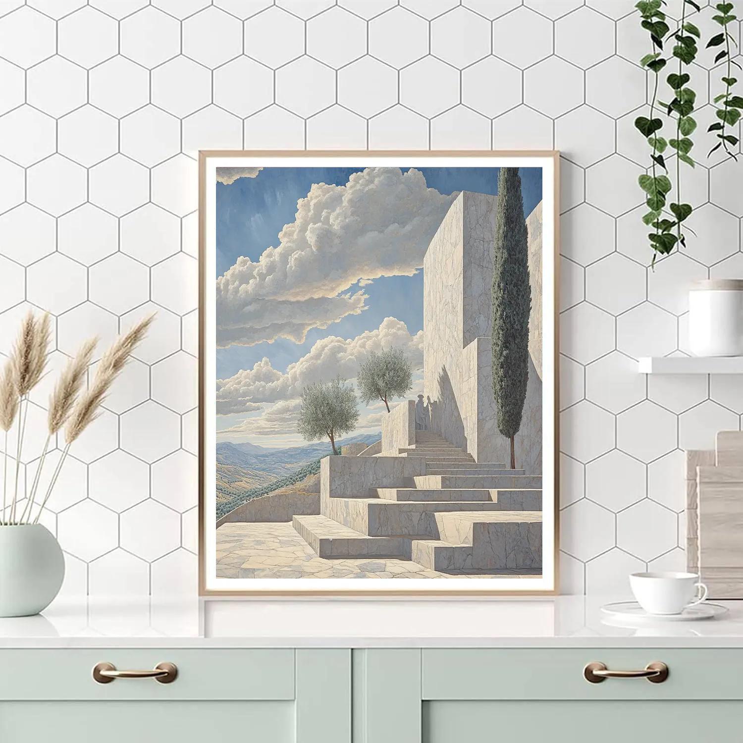Michelangelo Inspired Stone Gardeners DIY paint by numbers