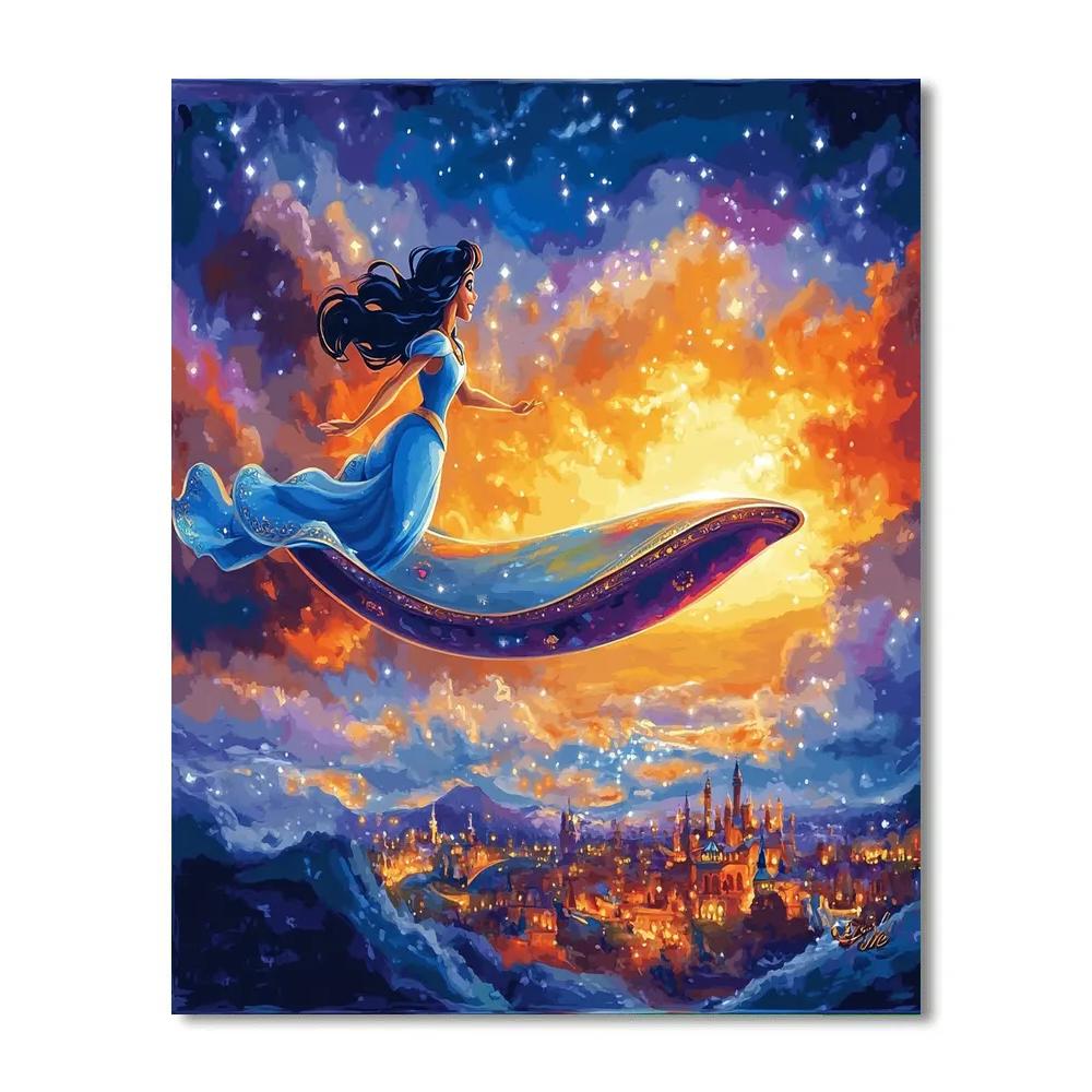 Jasmine’s Magic Carpet Adventure - Disney Inspired Paint by numbers kits