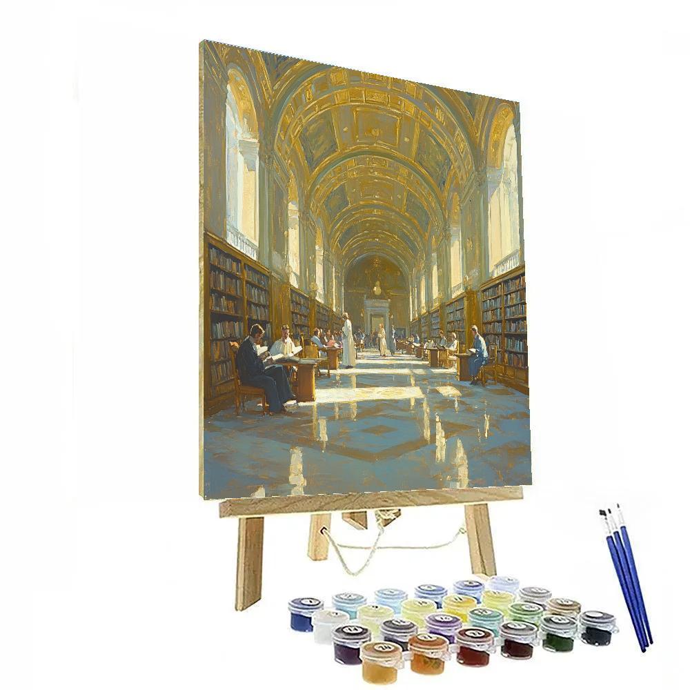 Raphael Inspired Classical Library Paint by numbers kits
