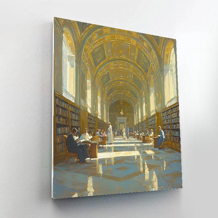 Raphael Inspired Classical Library Paint by numbers kits