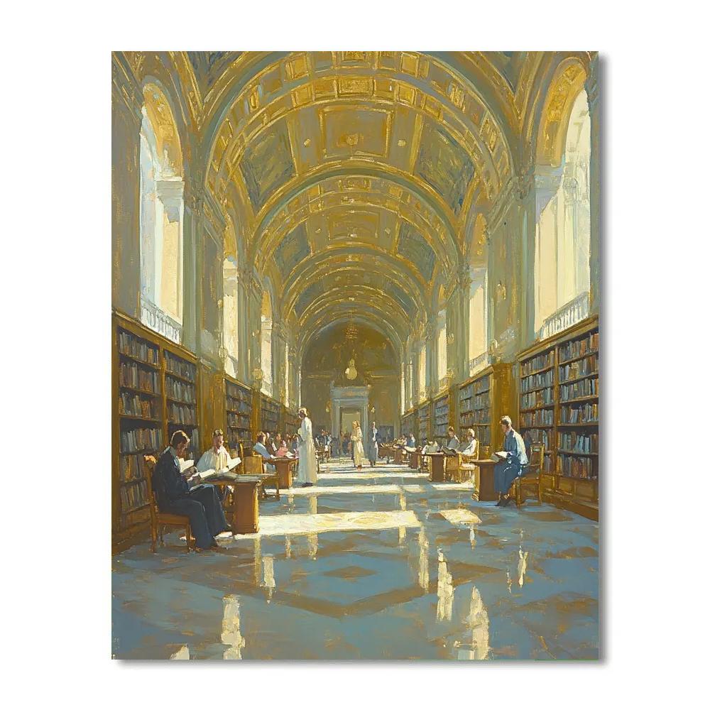 Raphael Inspired Classical Library Paint by numbers kits