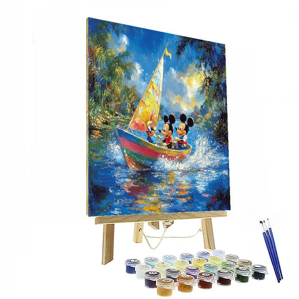 Mickey And Donald’s Sailing Adventure - Disney Inspired paint by numbers