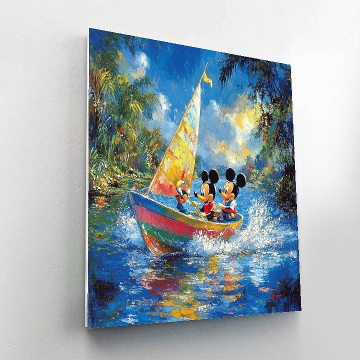Mickey And Donald’s Sailing Adventure - Disney Inspired paint by numbers