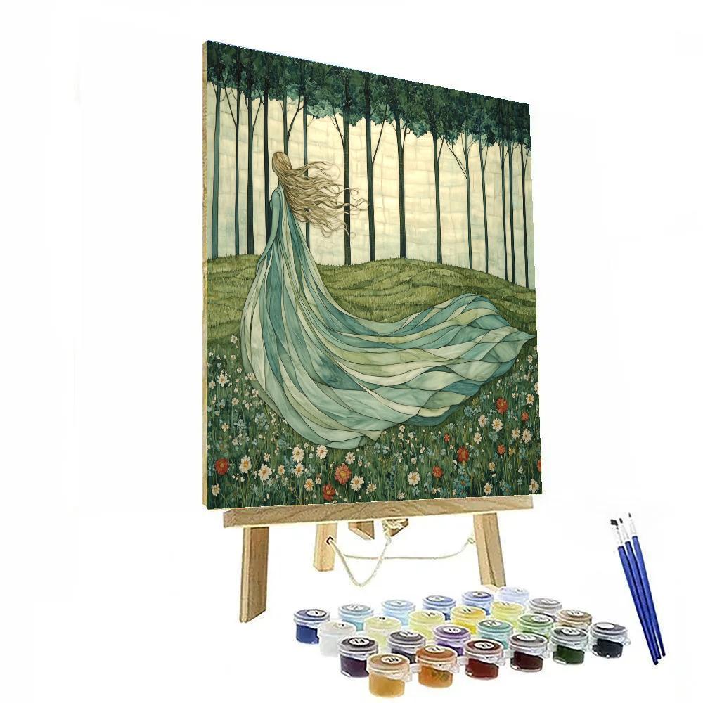 Botticelli Inspired Zephyr Garden Paint by numbers art