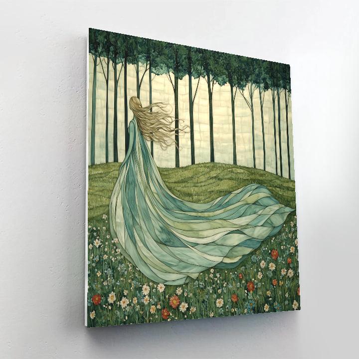 Botticelli Inspired Zephyr Garden Paint by numbers art