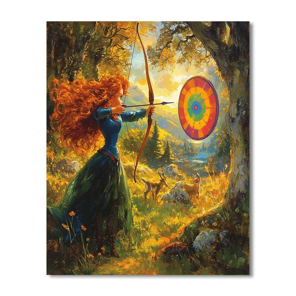 Merida’s Brave Adventure - Disney Inspired Painting by numbers kit