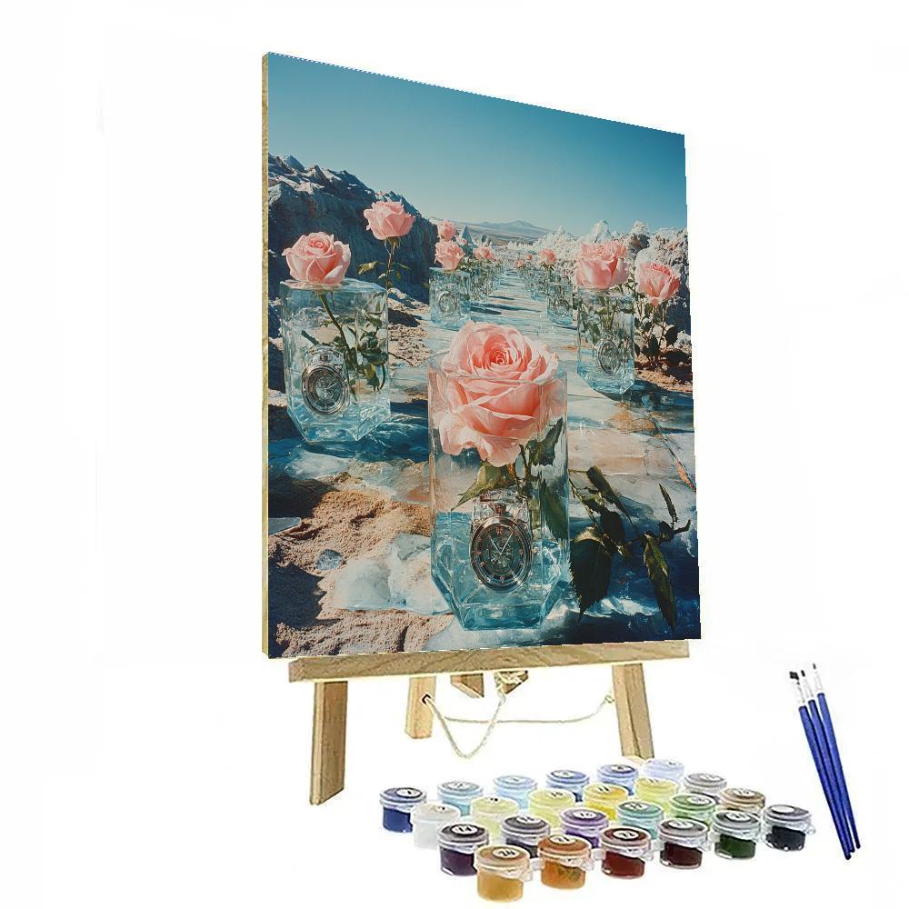 Salvador Dali Inspired Frozen Clock Garden Painting by numbers kit