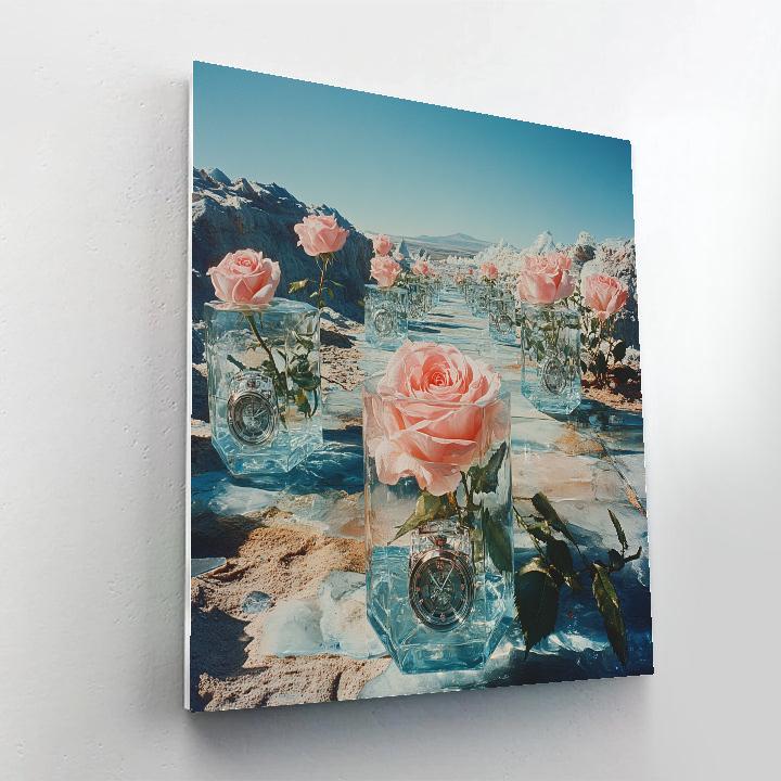 Salvador Dali Inspired Frozen Clock Garden Painting by numbers kit