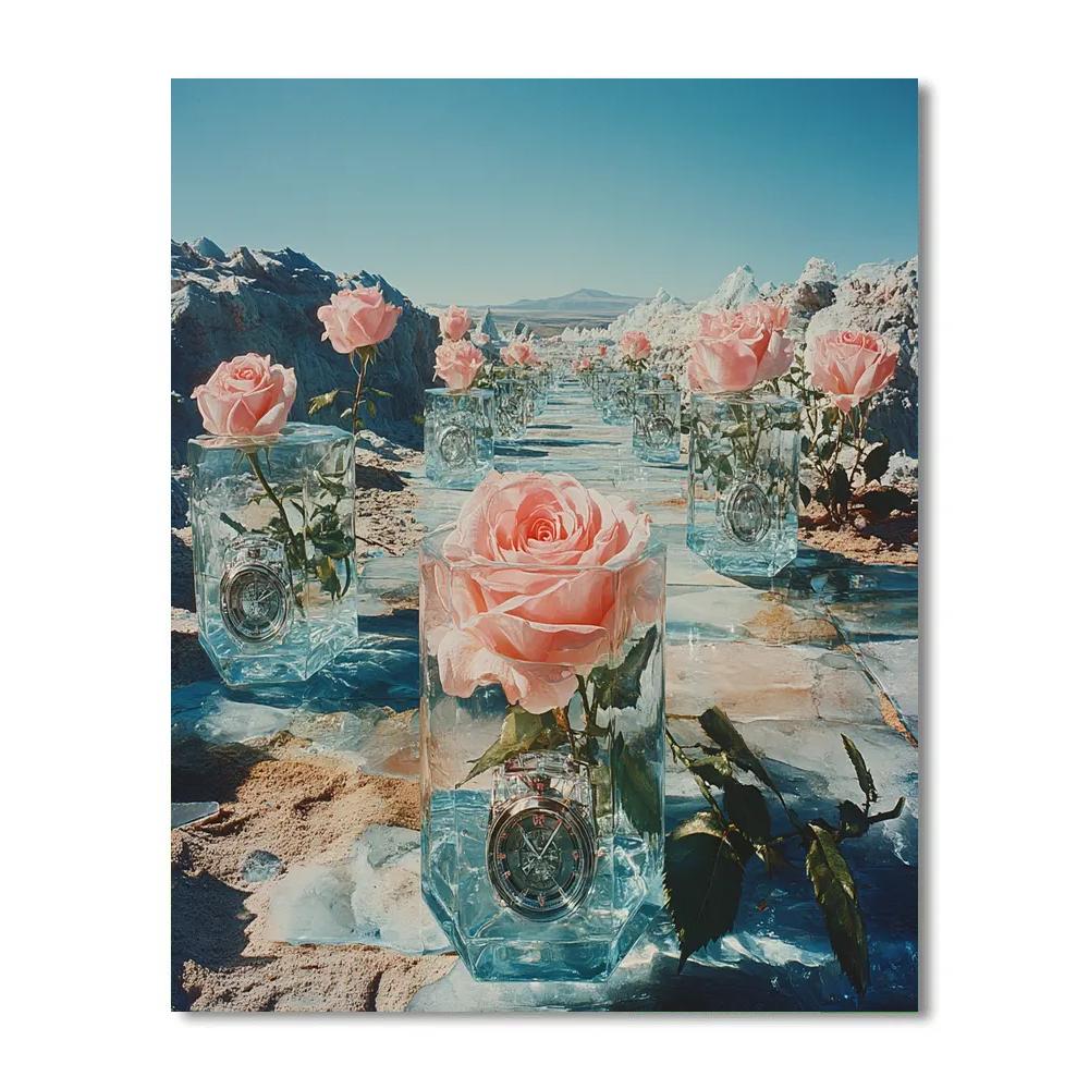 Salvador Dali Inspired Frozen Clock Garden Painting by numbers kit