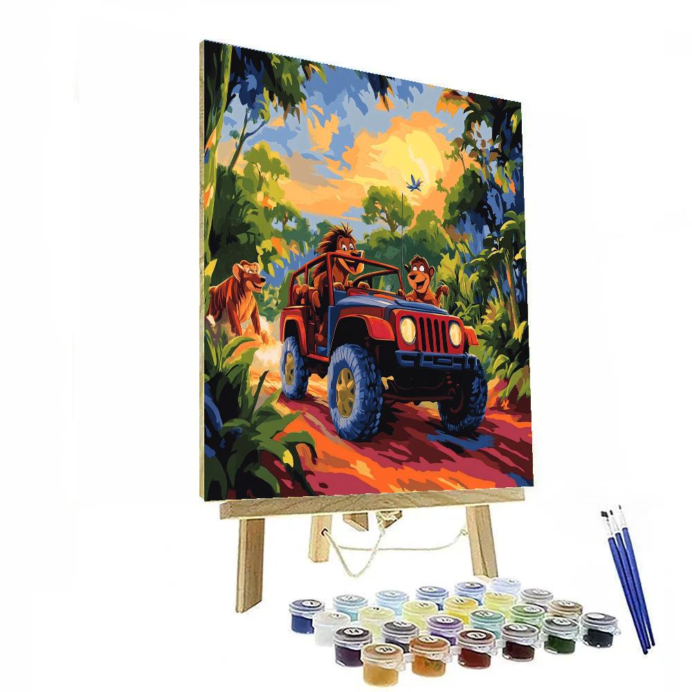 Pumbaa And Timon’s Safari Adventure - Disney Inspired Paint by numbers art