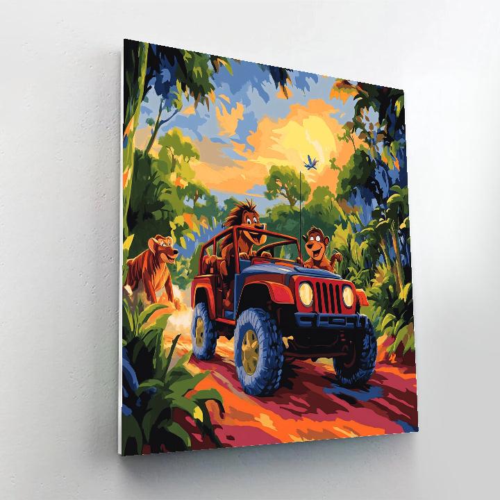 Pumbaa And Timon’s Safari Adventure - Disney Inspired Paint by numbers art