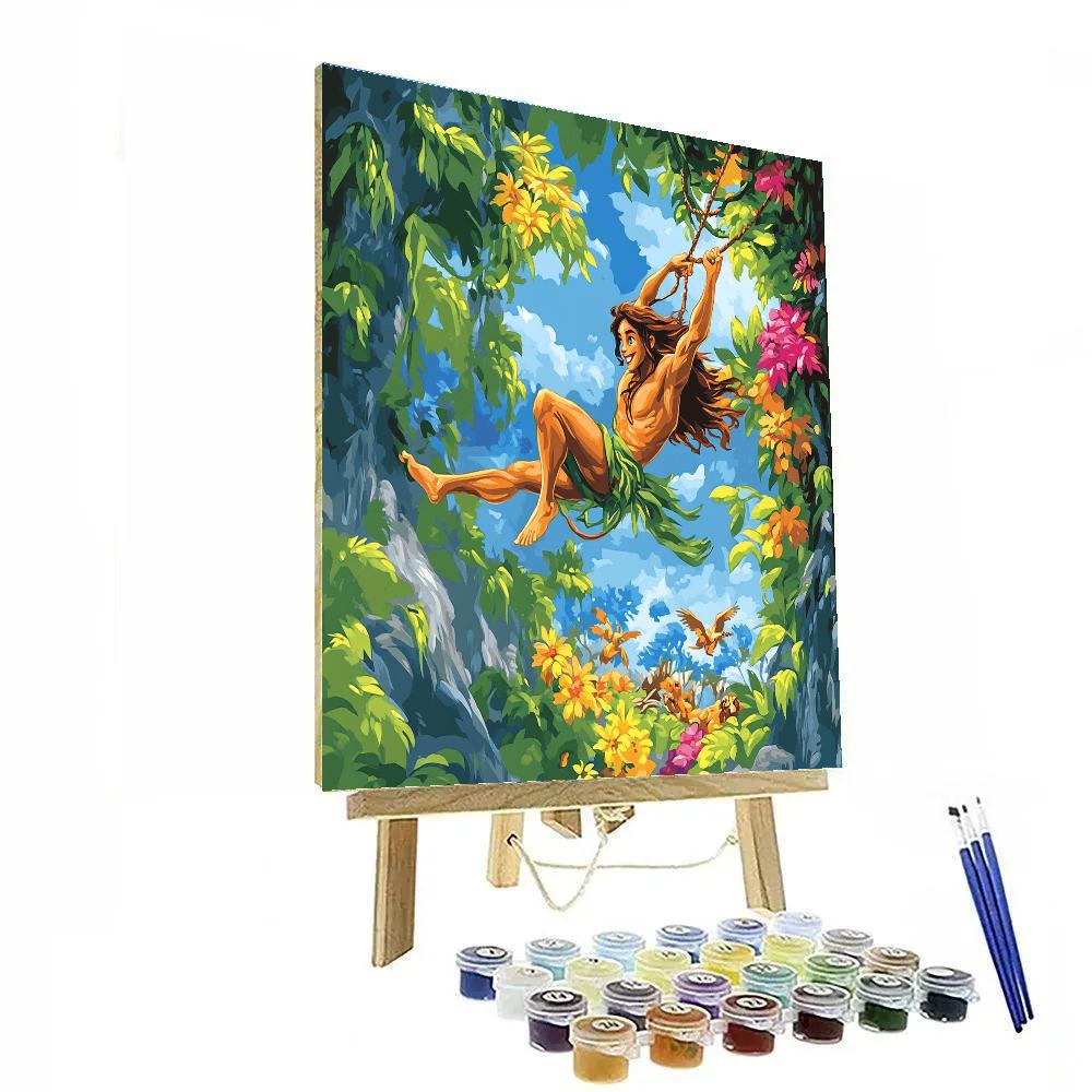 Tarzan’s Jungle Exploration - Disney Inspired DIY paint by numbers