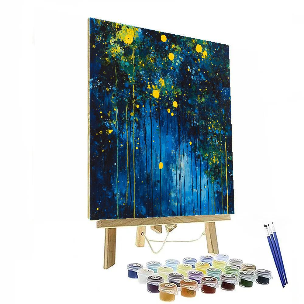Jackson Pollock Inspired Meteor Garden Numbered painting kits