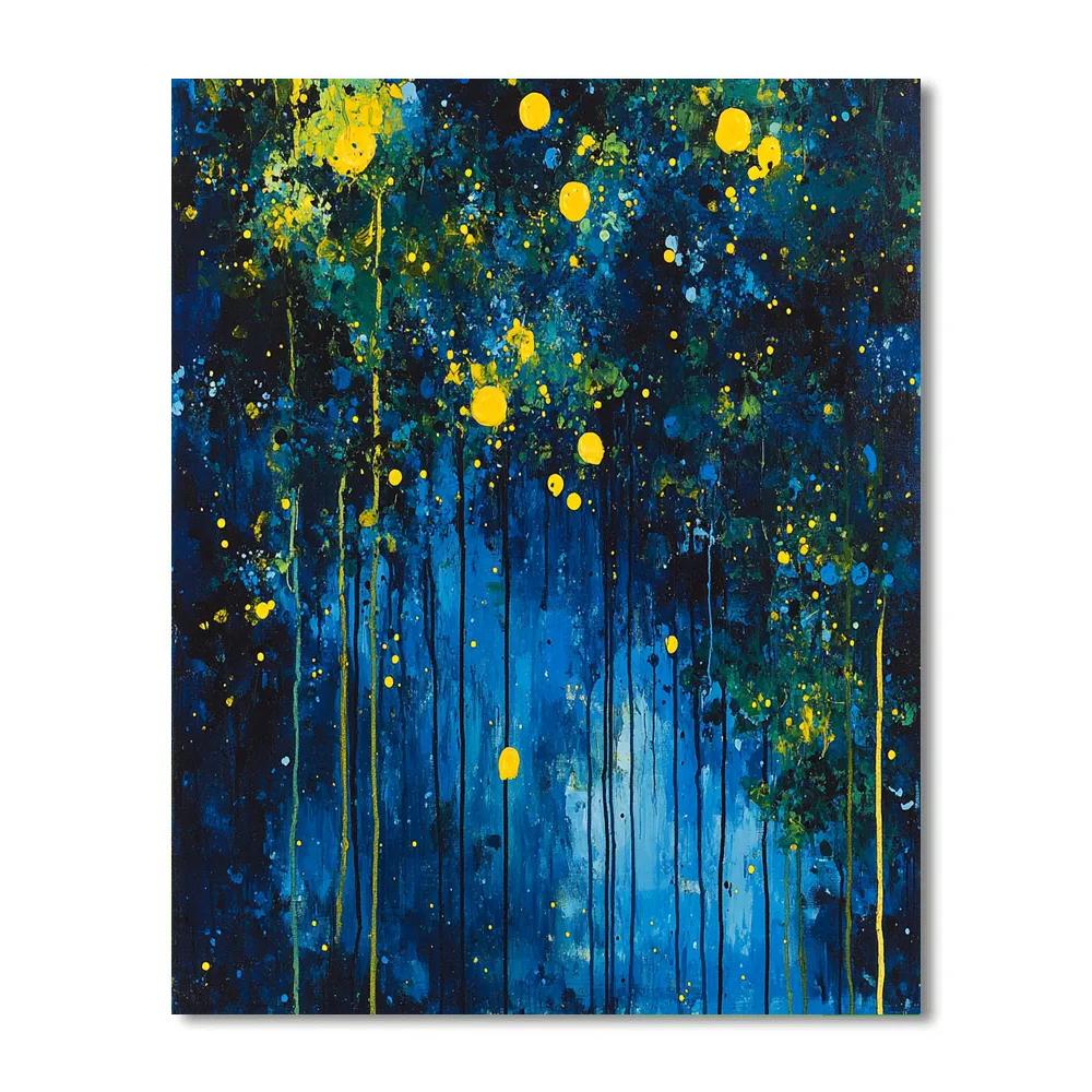 Jackson Pollock Inspired Meteor Garden Numbered painting kits