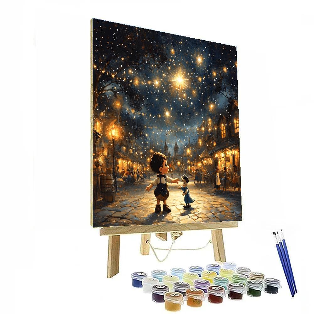 Pinocchio’s Whimsical Wish - Disney Inspired Paint by numbers kits