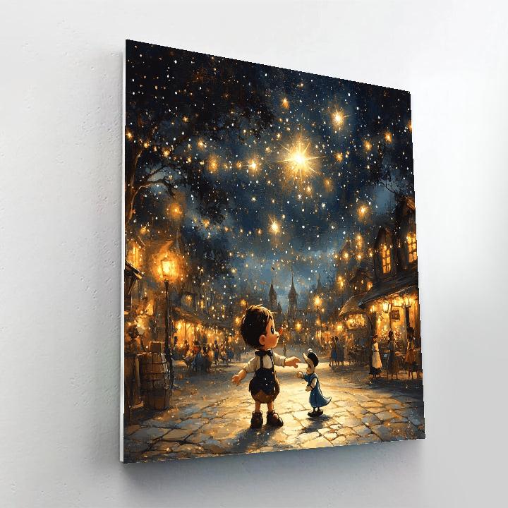 Pinocchio’s Whimsical Wish - Disney Inspired Paint by numbers kits