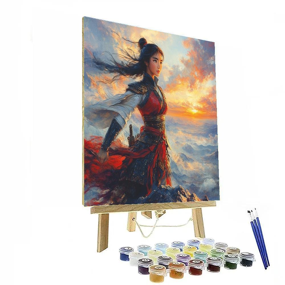 Mulan’s Honor And Courage - Disney Inspired paint by number