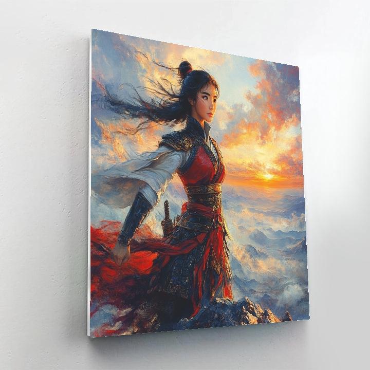 Mulan’s Honor And Courage - Disney Inspired paint by number