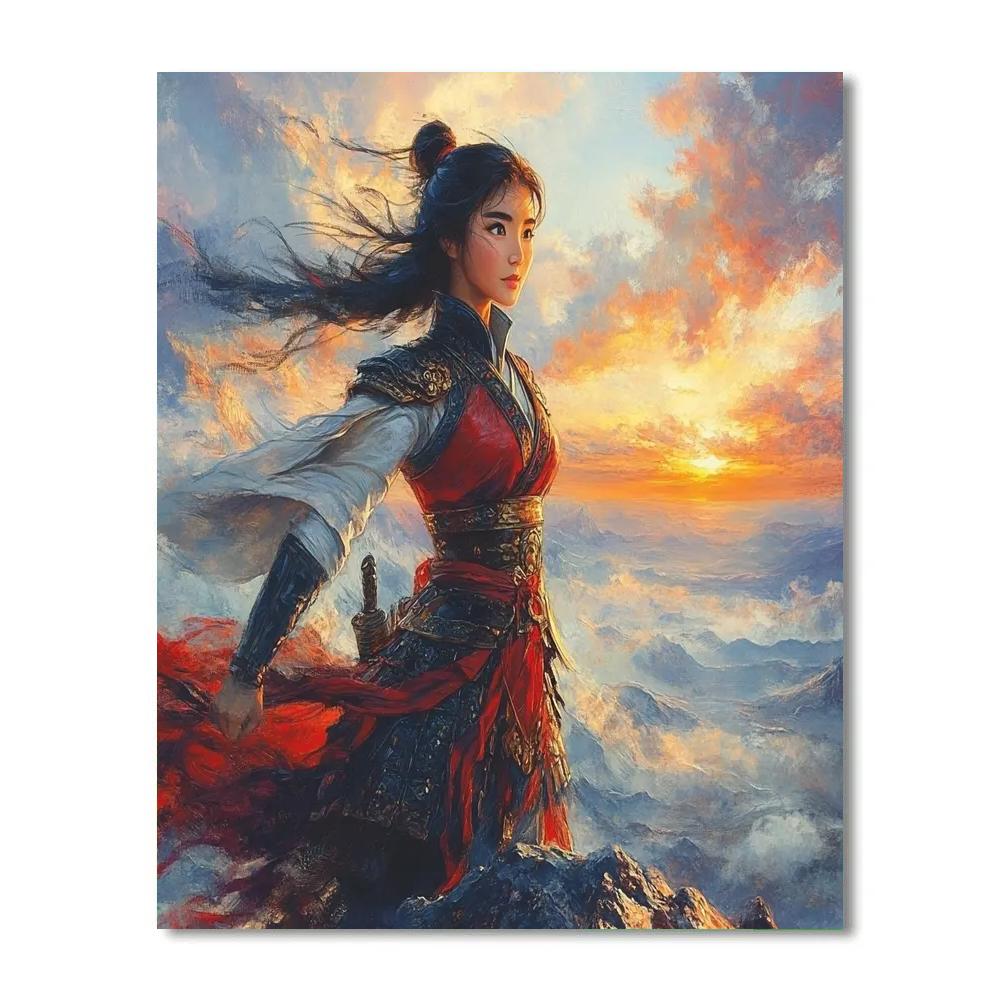 Mulan’s Honor And Courage - Disney Inspired paint by number