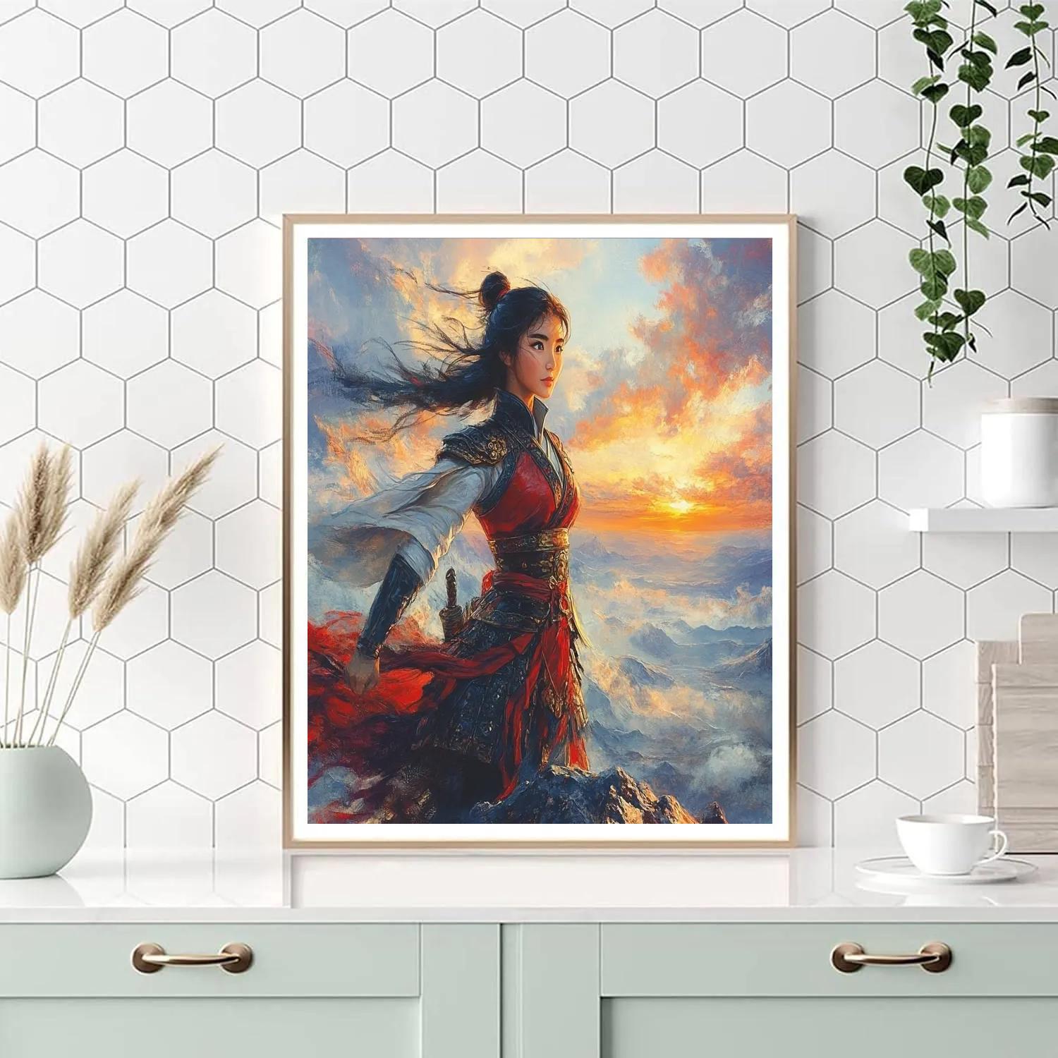 Mulan’s Honor And Courage - Disney Inspired paint by number