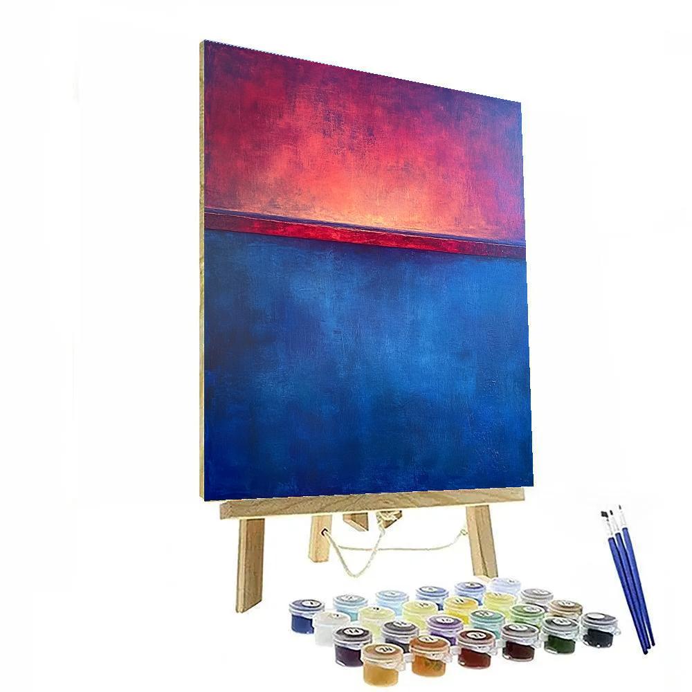 Mark Rothko Inspired Dusk Over Lake Paint by numbers art