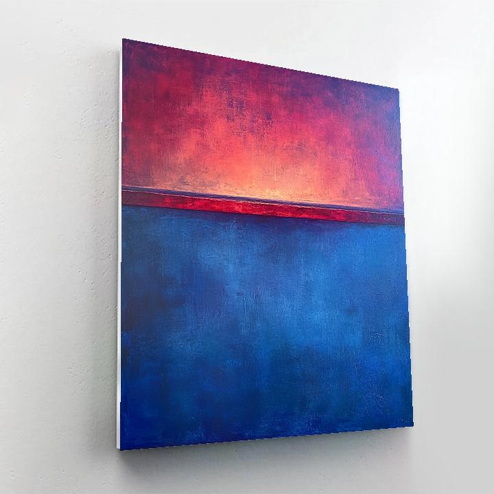 Mark Rothko Inspired Dusk Over Lake Paint by numbers art