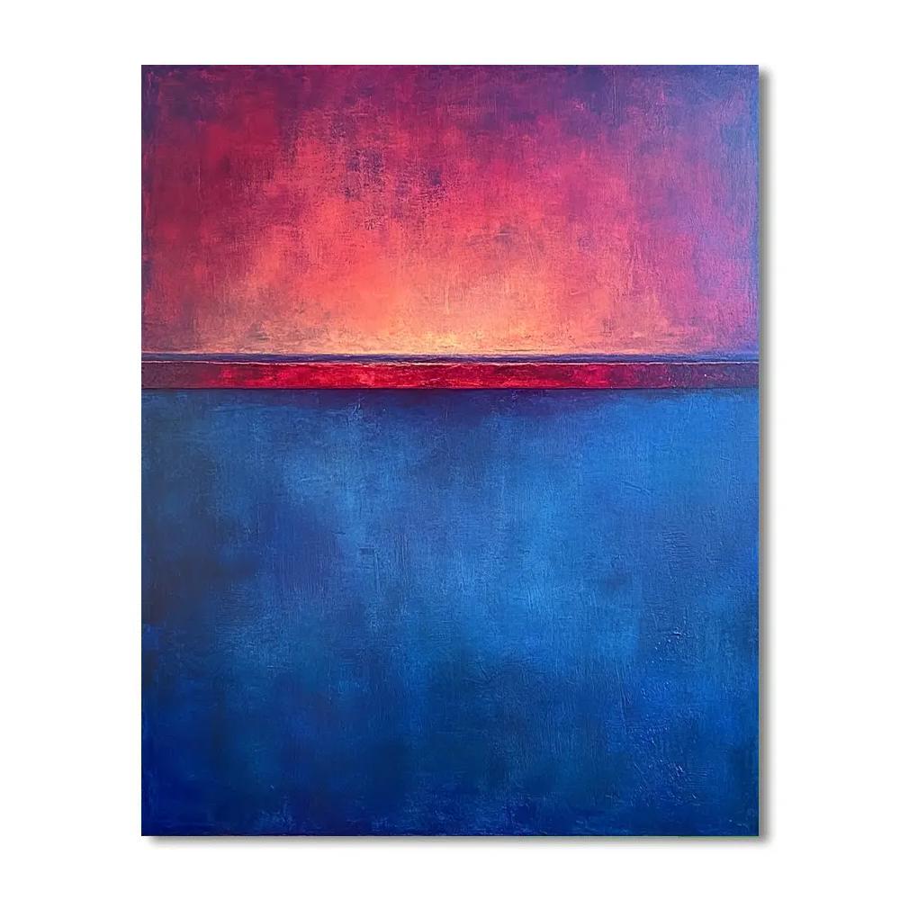 Mark Rothko Inspired Dusk Over Lake Paint by numbers art
