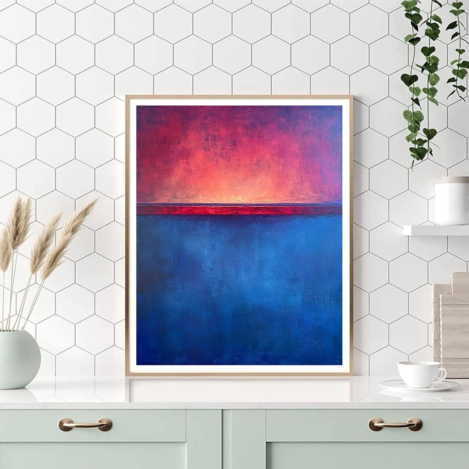 Mark Rothko Inspired Dusk Over Lake Paint by numbers art