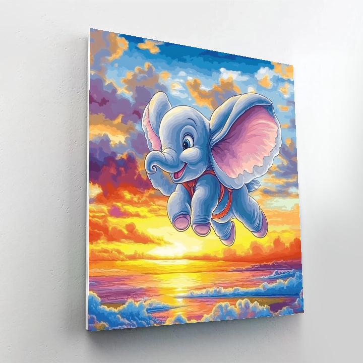 Dumbo’s Dreamy Flight - Disney Inspired Paint by numbers art