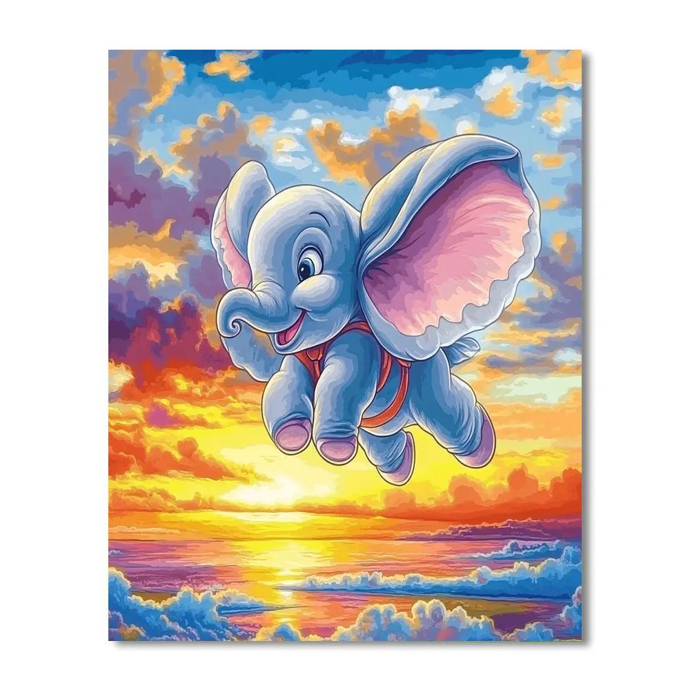 Dumbo’s Dreamy Flight - Disney Inspired Paint by numbers art