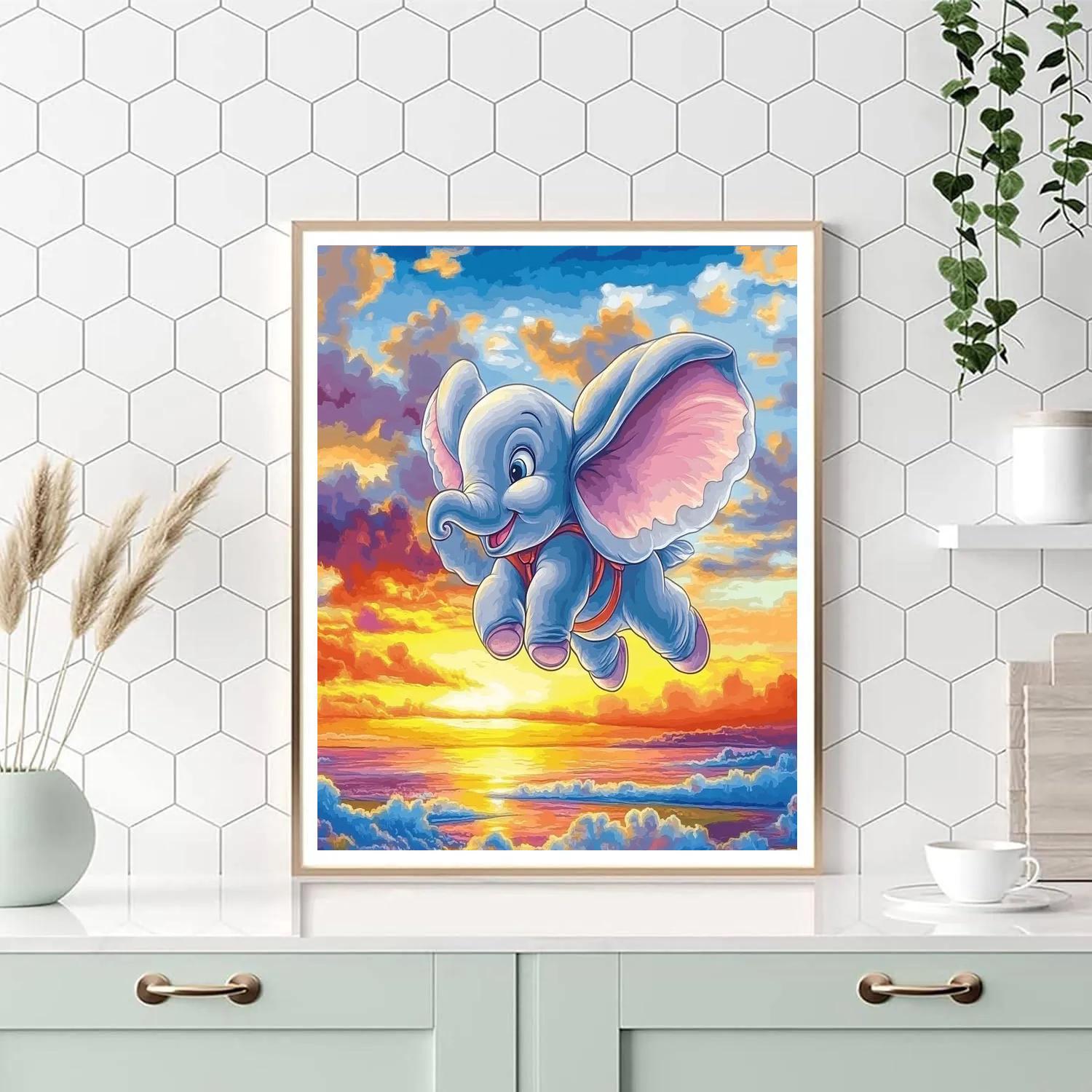 Dumbo’s Dreamy Flight - Disney Inspired Paint by numbers art