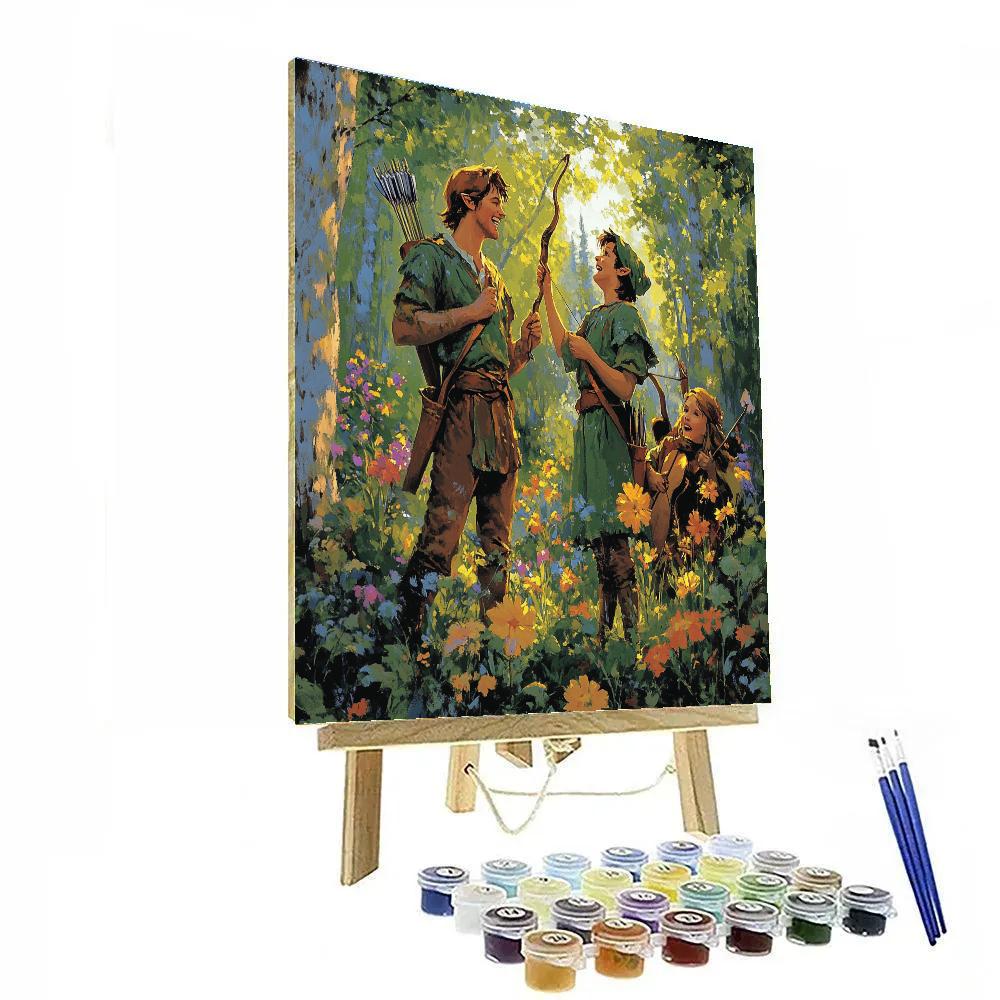 Robin Hood’s Merry Gathering - Disney Inspired paint by color