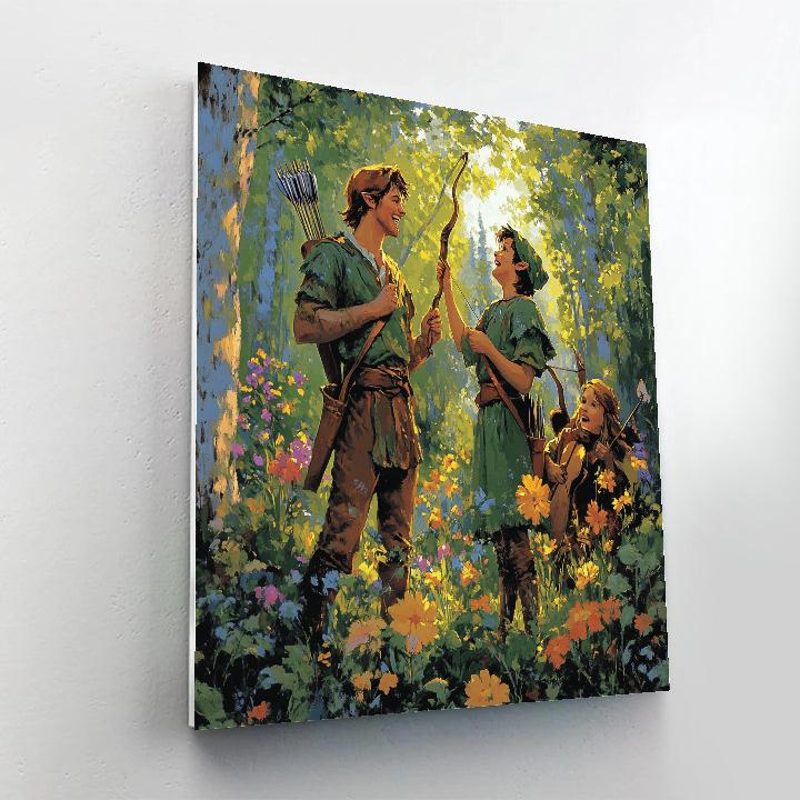 Robin Hood’s Merry Gathering - Disney Inspired paint by color