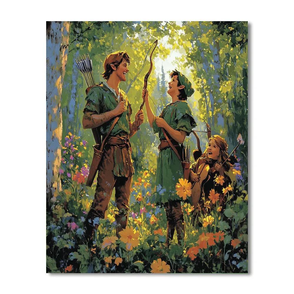Robin Hood’s Merry Gathering - Disney Inspired paint by color