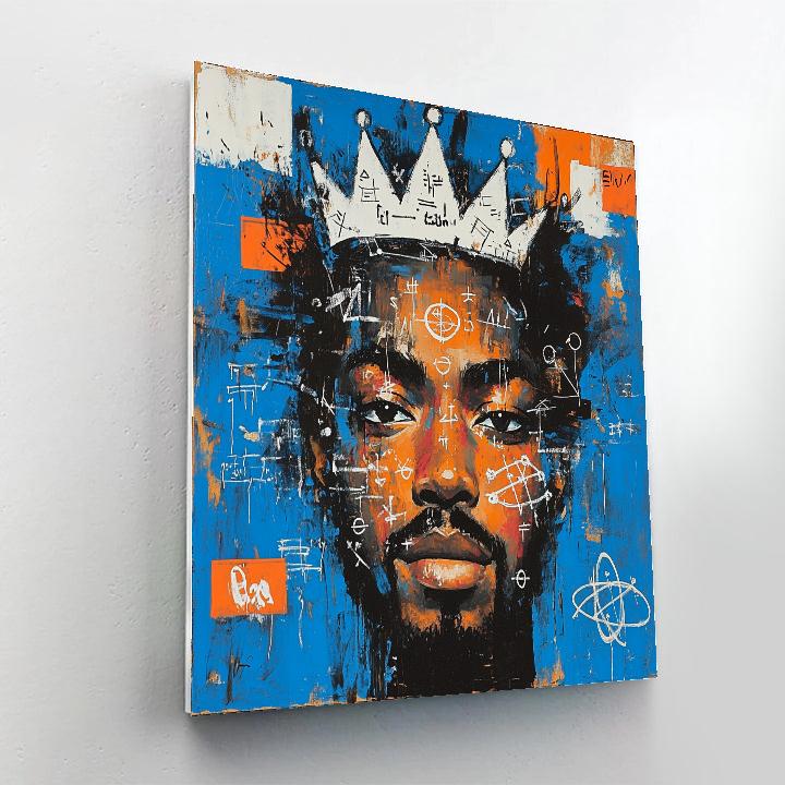 Jean Michel Basquiat Inspired Crowned Scientist Painting by numbers kit